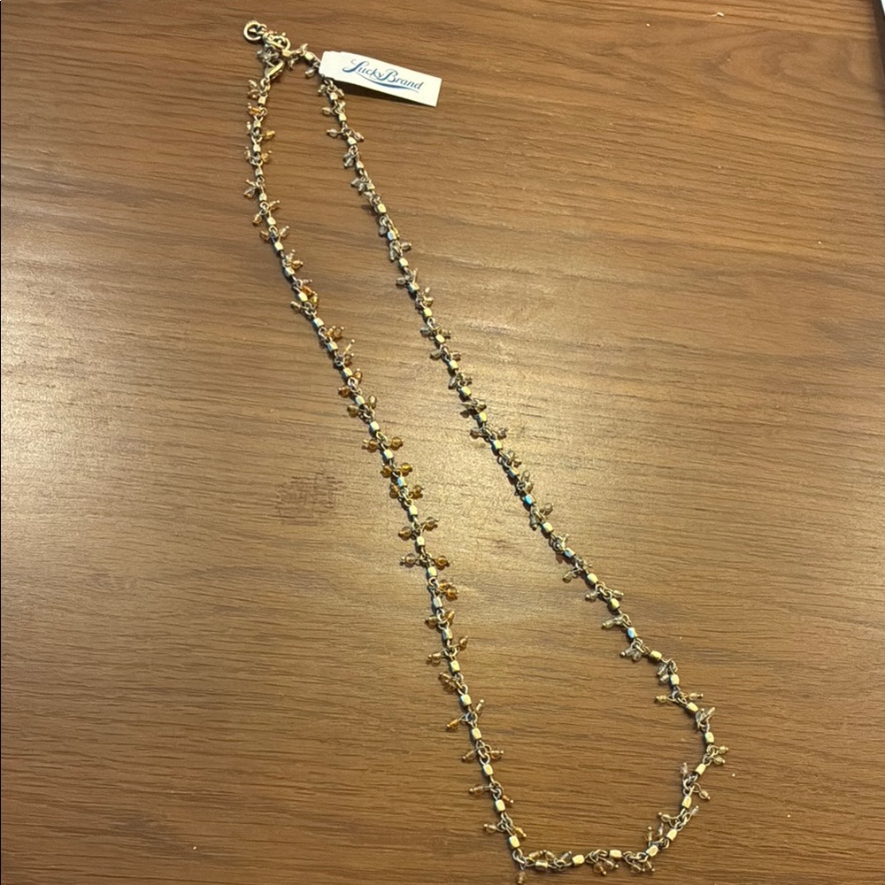 Lucky Brand Gold Beaded Necklace